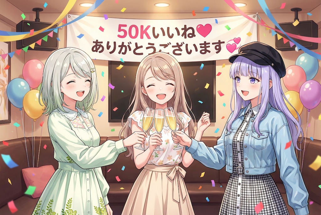 50,000いいね💖ありがとうございます🥰✨