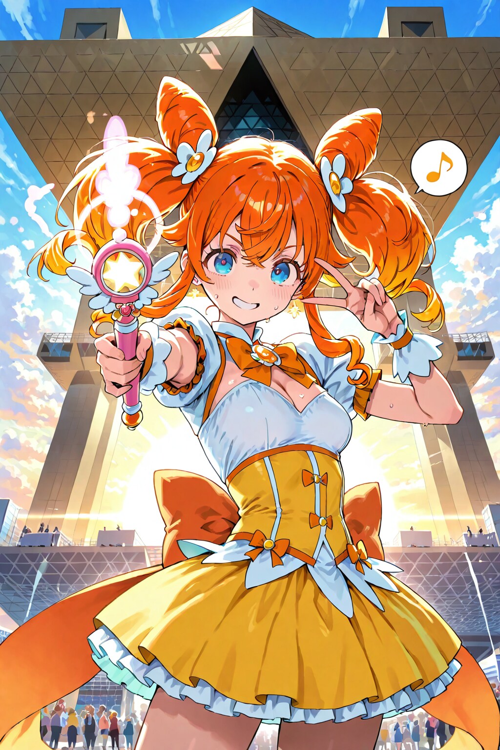 魔法少女のコスプレイヤー