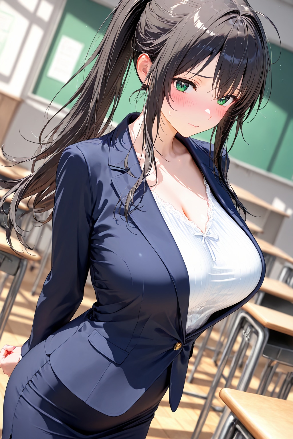 [投稿企画]僕のクラスに新しく赴任した新米教師の弱みを握って下着姿になれと脅してみたら予想以上のエロい身体だった