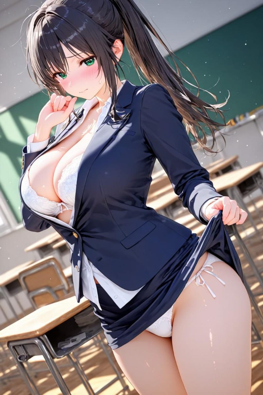 [投稿企画]僕のクラスに新しく赴任した新米教師の弱みを握って下着姿になれと脅してみたら予想以上のエロい身体だった