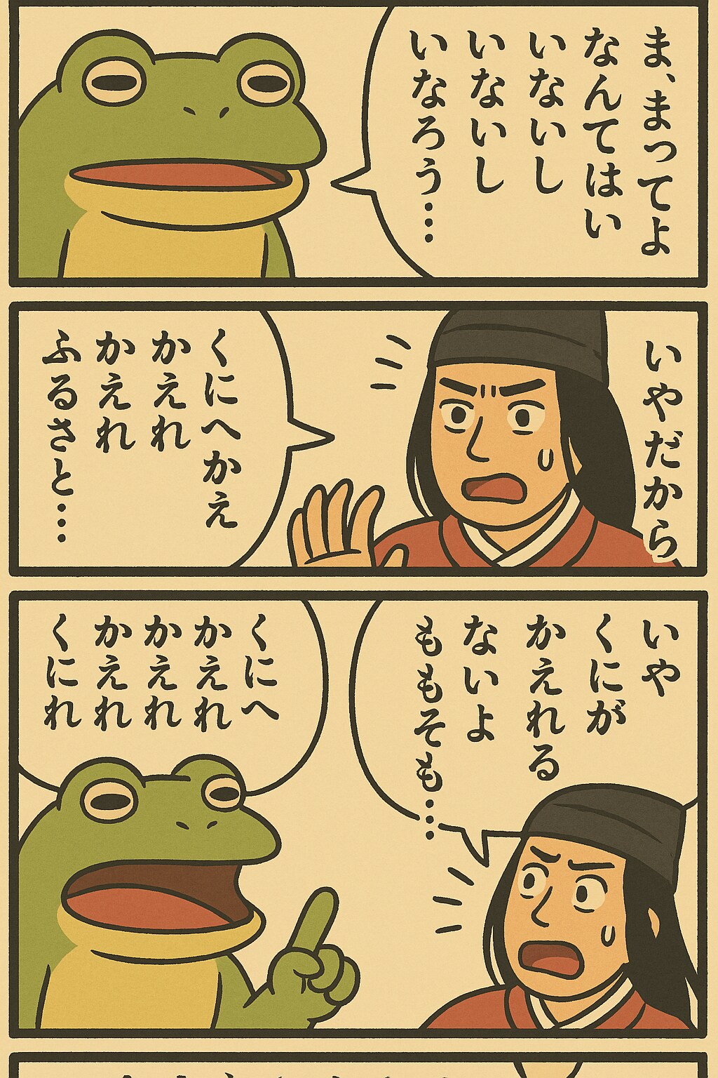 平安貴族をくにへかえす