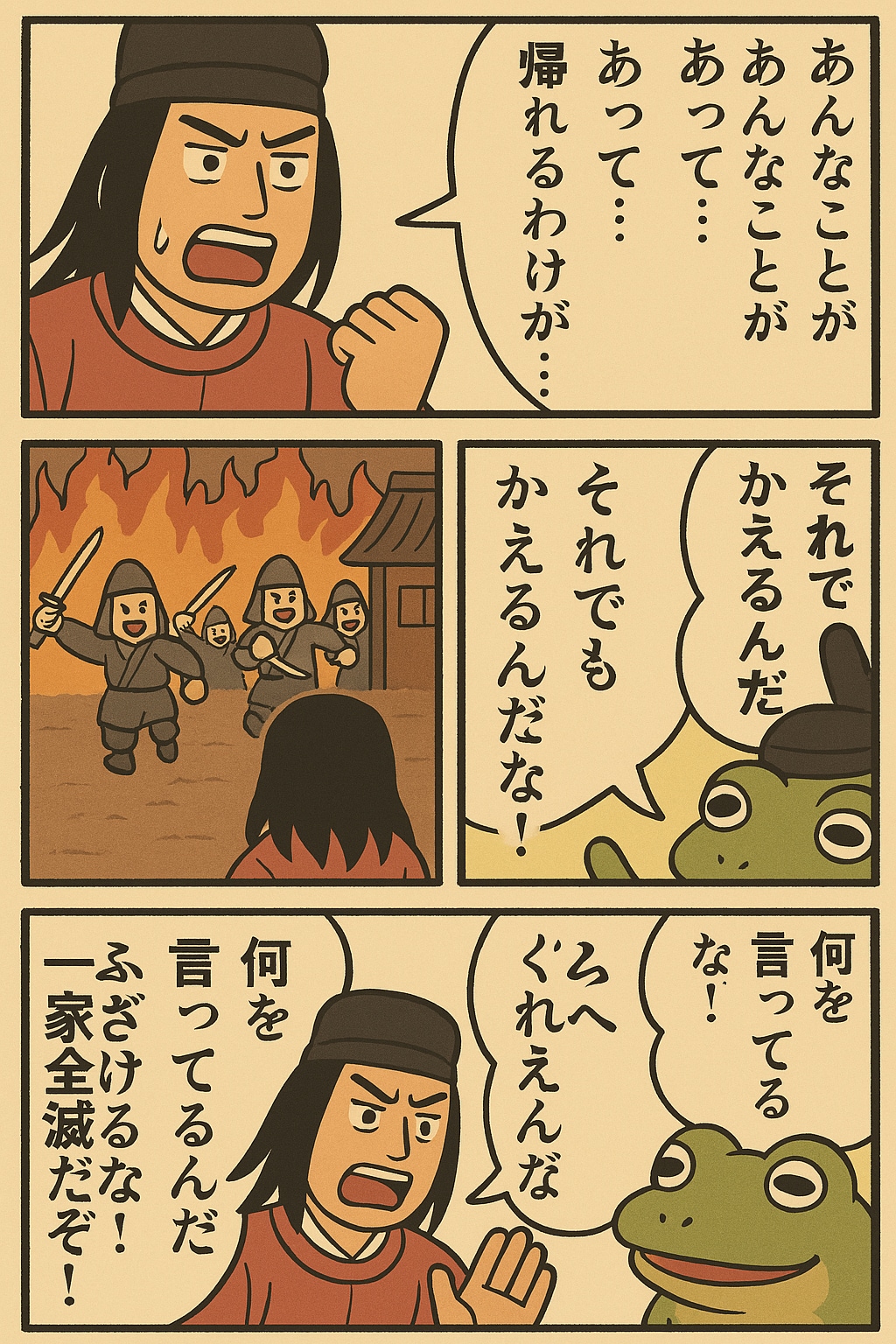 平安貴族をくにへかえす