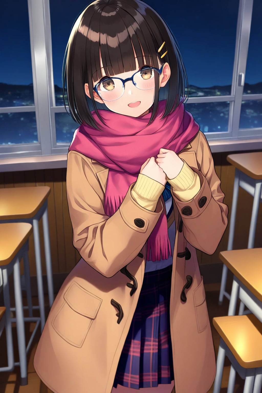帰り支度のメガネちゃん👓✨