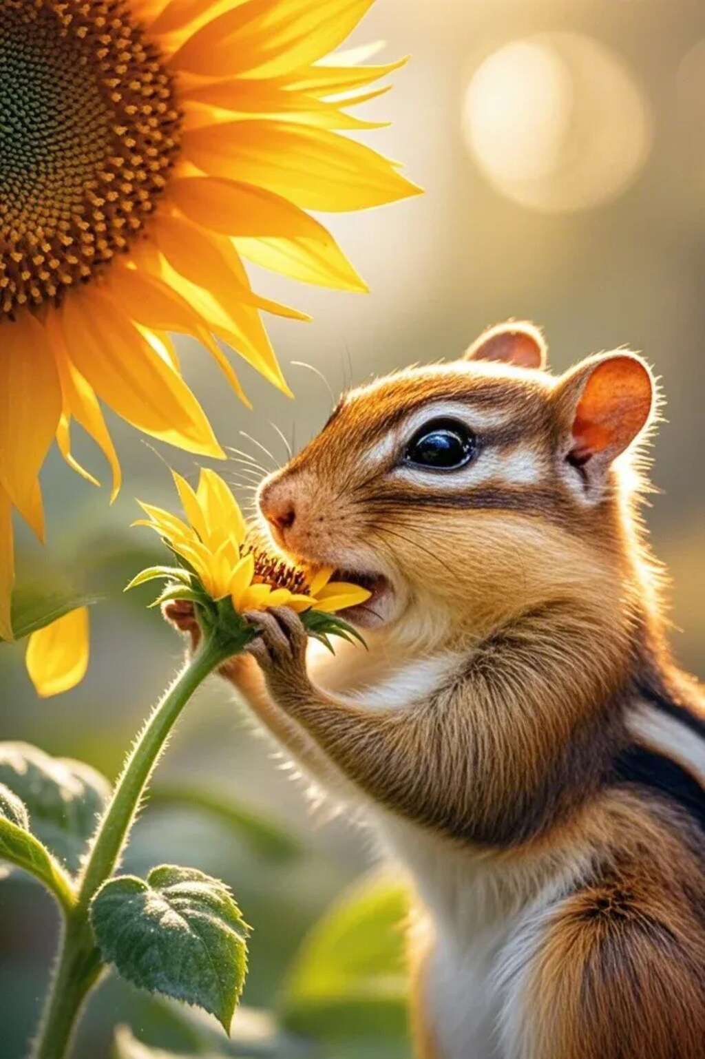 色々食べるシマリス