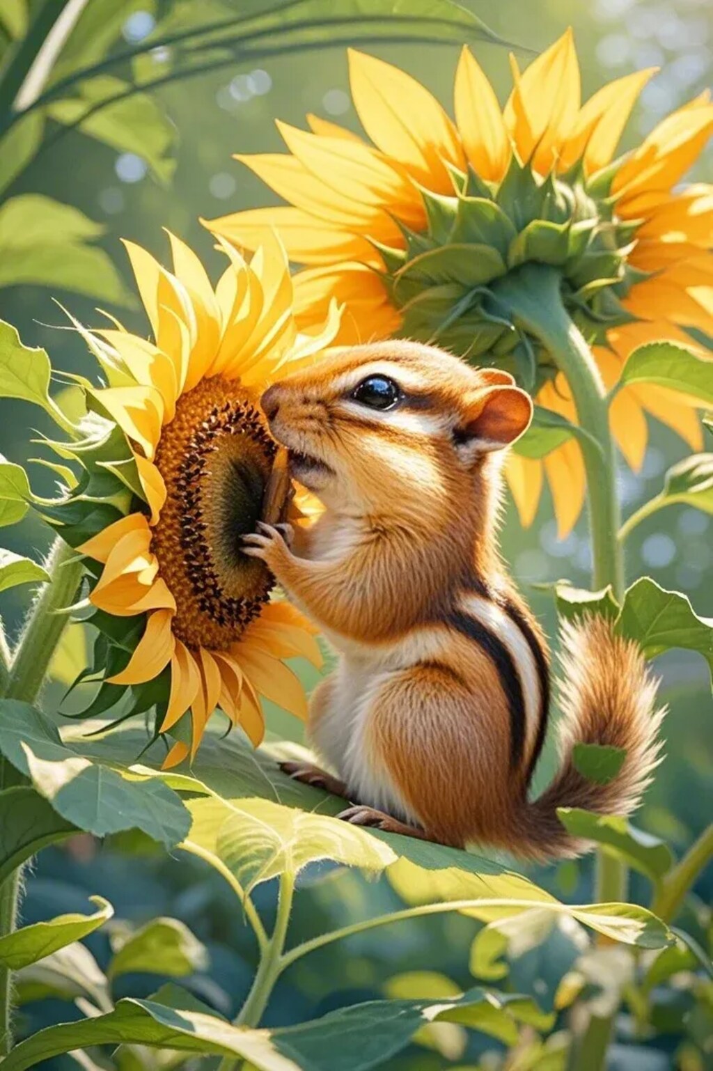 色々食べるシマリス