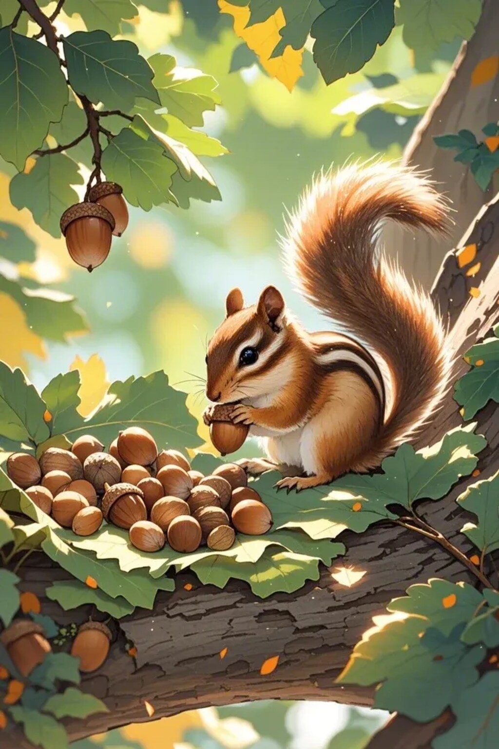 色々食べるシマリス