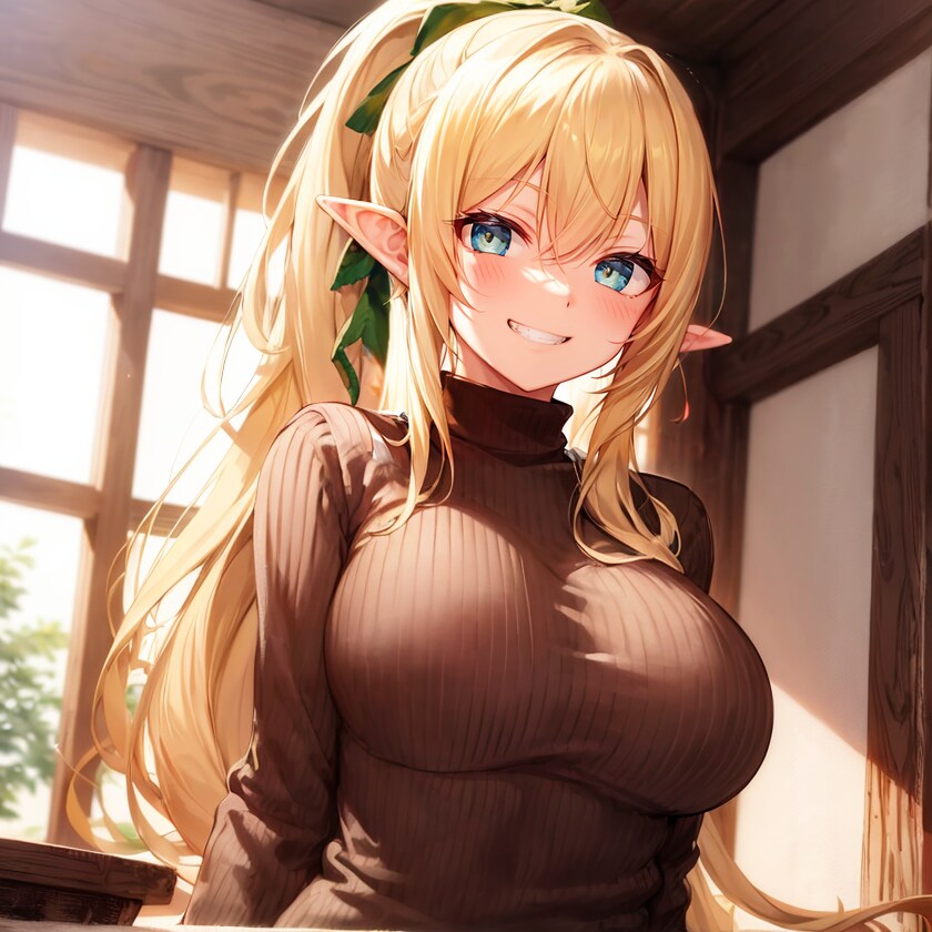 縞セーターエルフ