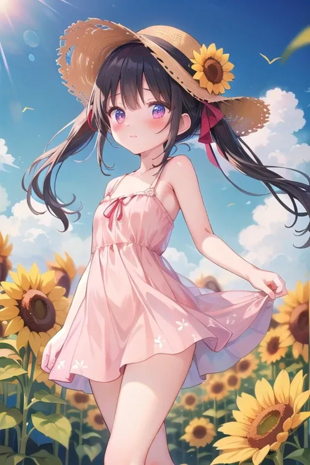 ひまわり見に行こー！