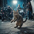 映画鑑賞する猫 7枚目