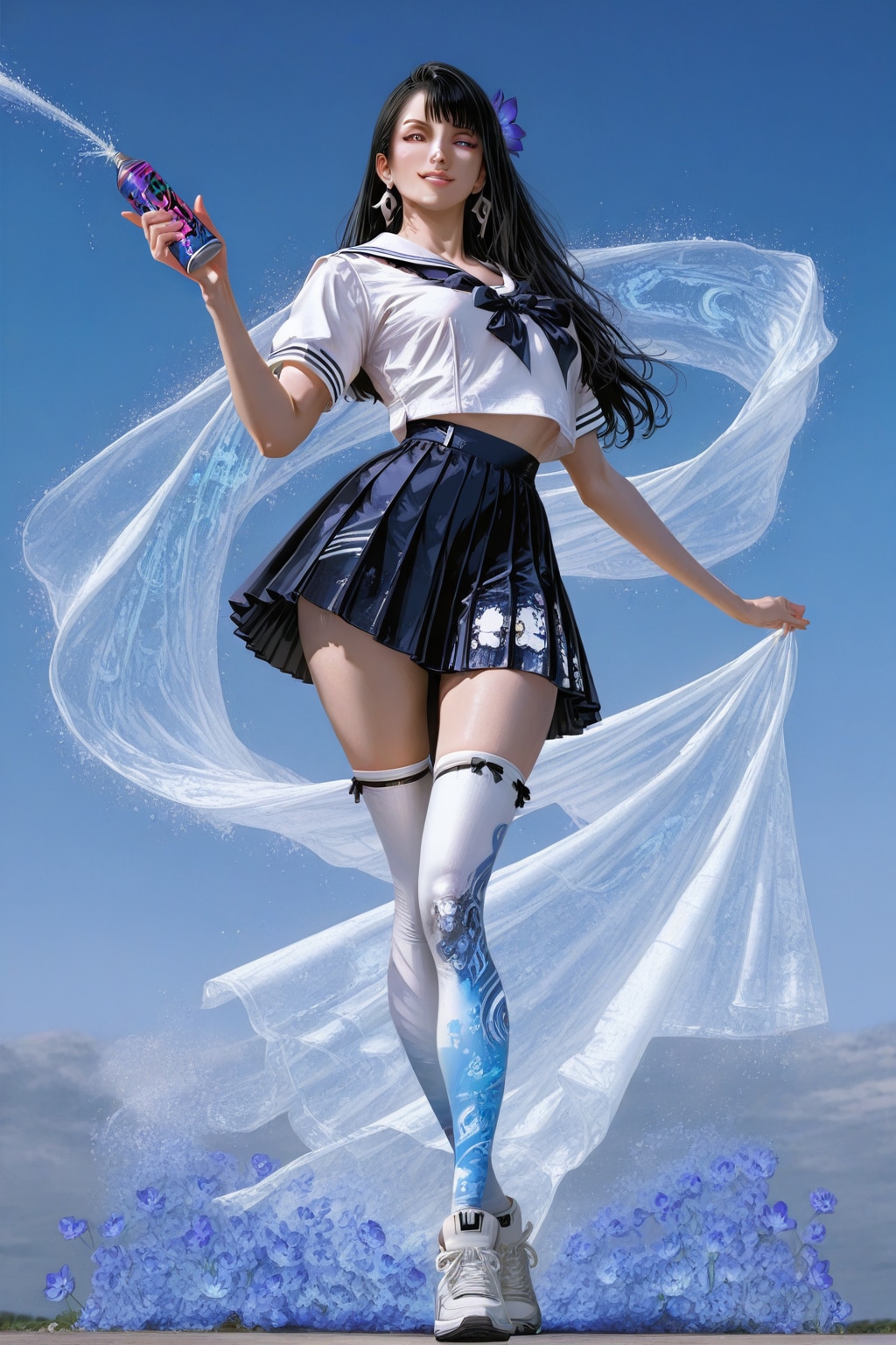 スプレーアートにしたらスプレーを手に持つ絵が出てきたorz　ネガティブの大半消しはあまり良くはなさそう