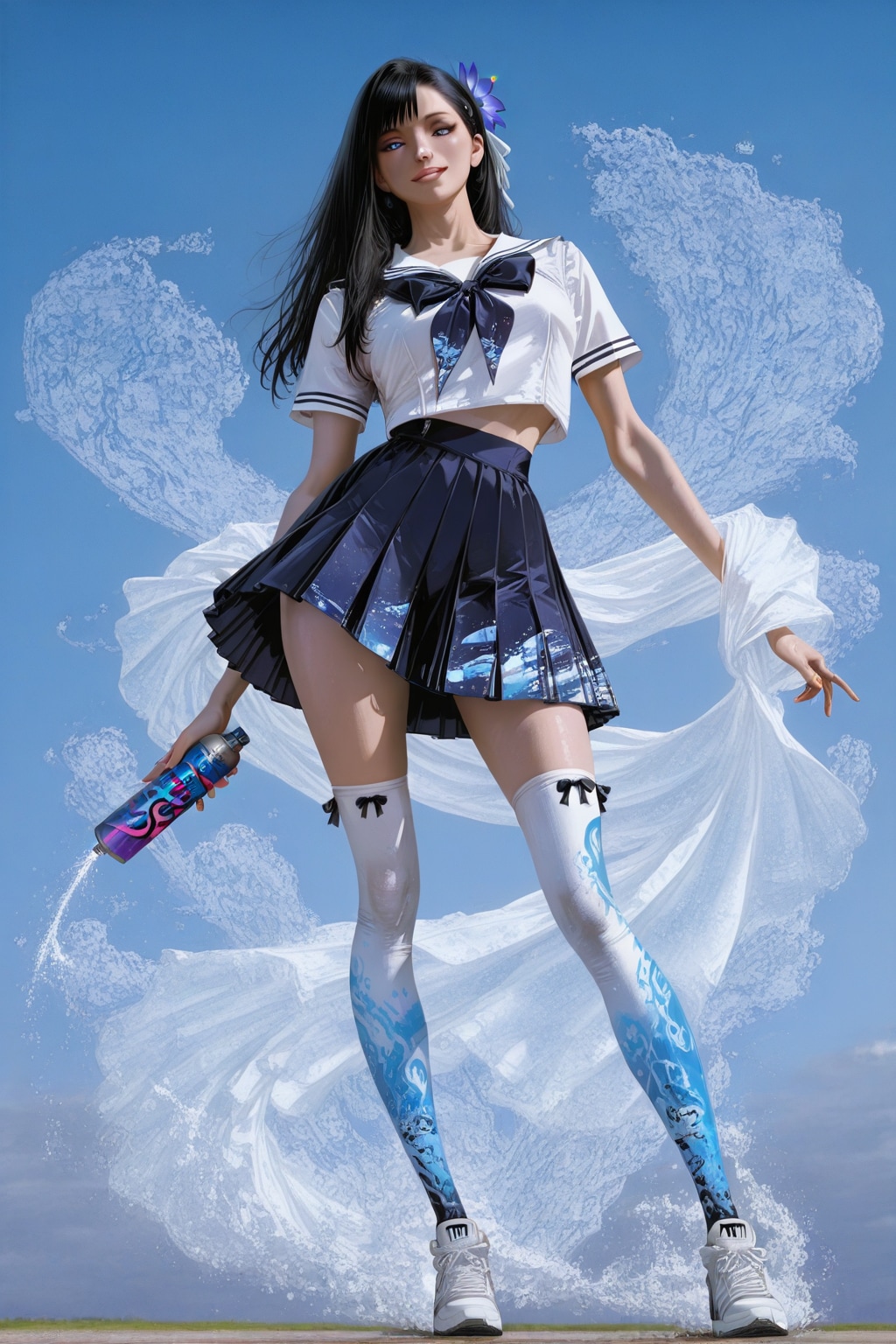 スプレーアートにしたらスプレーを手に持つ絵が出てきたorz　ネガティブの大半消しはあまり良くはなさそう