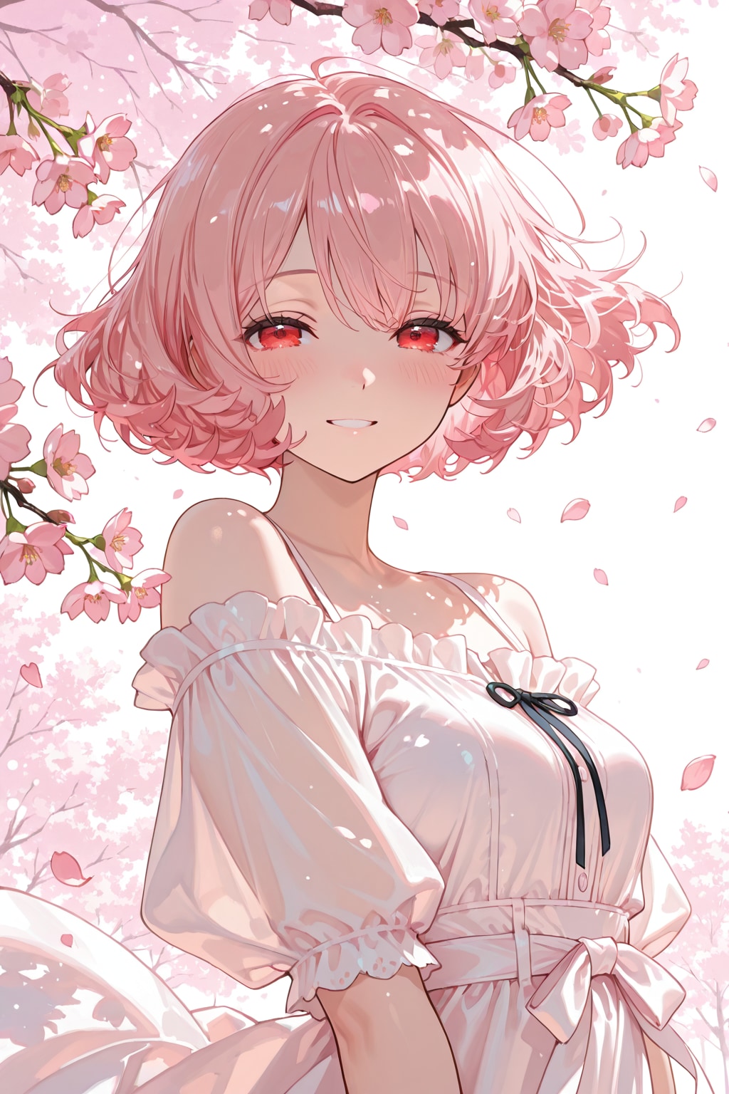 桜色の少女。