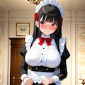 うちの子メイドスカートたくし上げ 2枚目
