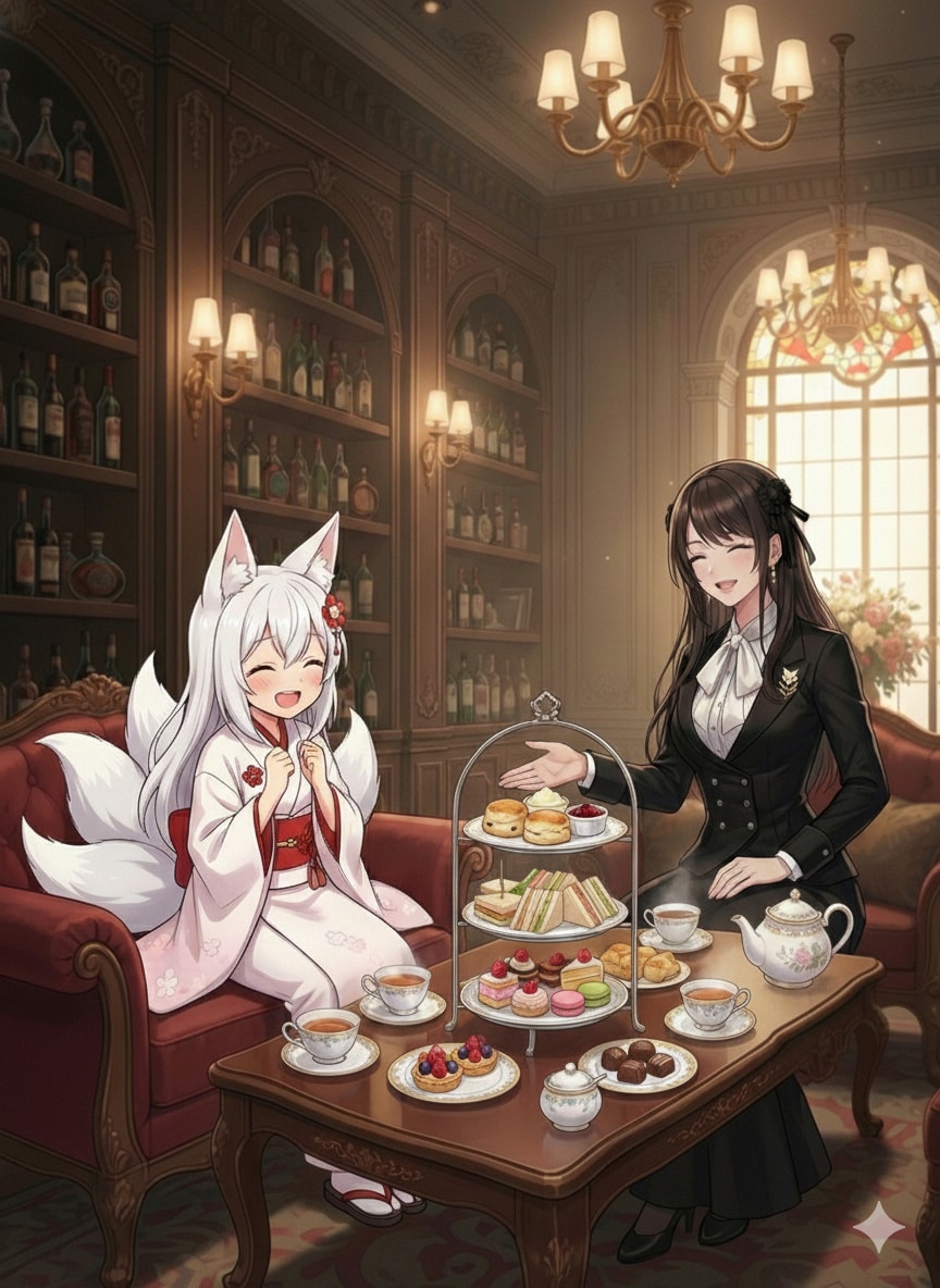 【よその子】アフタヌーンティ | の人気AIイラスト・グラビア