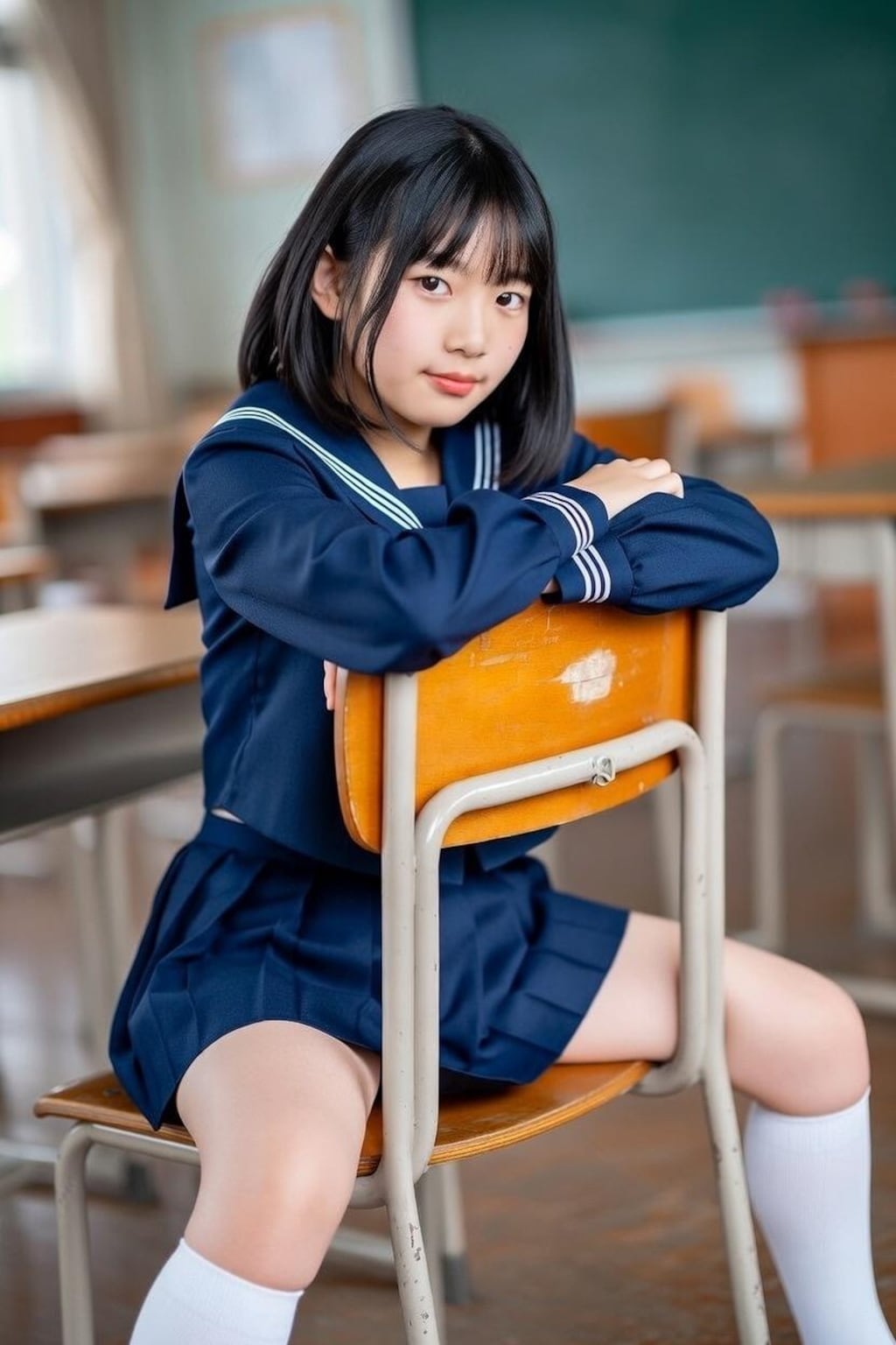 セーラー服と椅子