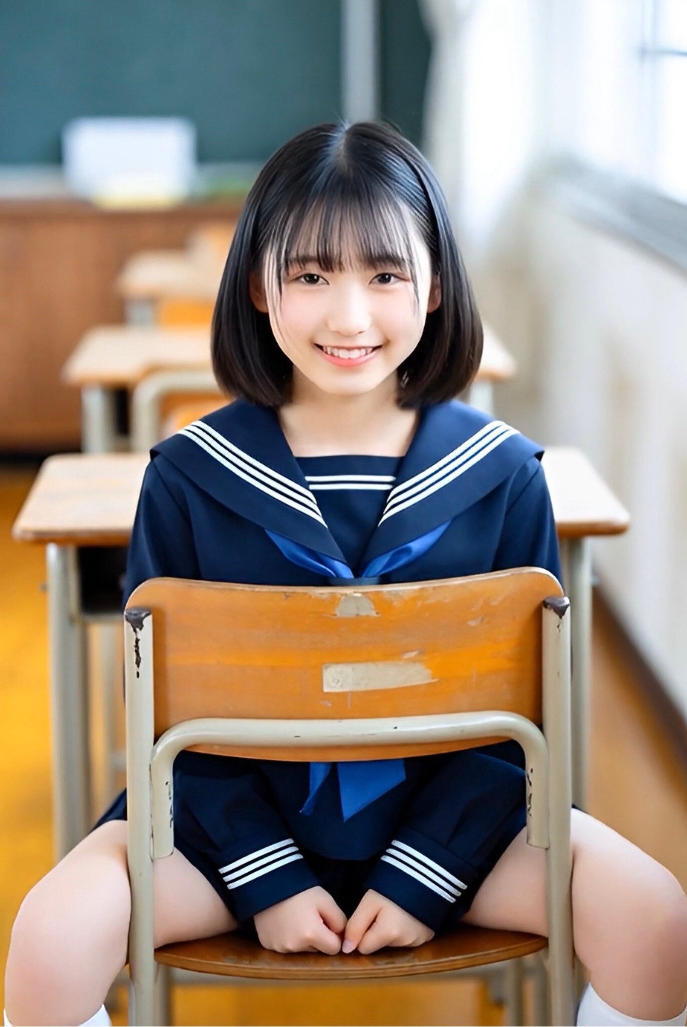 セーラー服と椅子