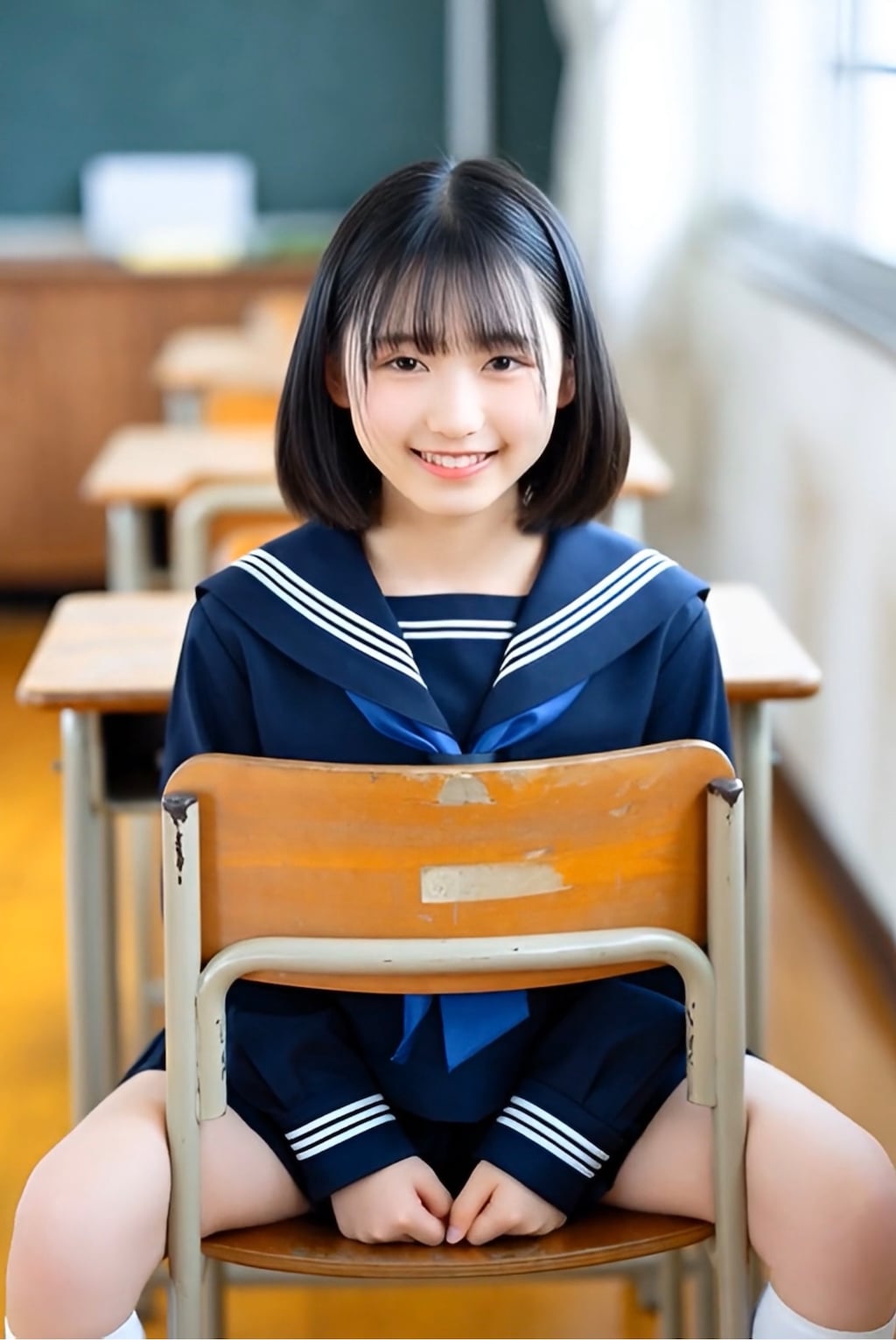 セーラー服と椅子