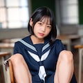 セーラー服と椅子 5枚目