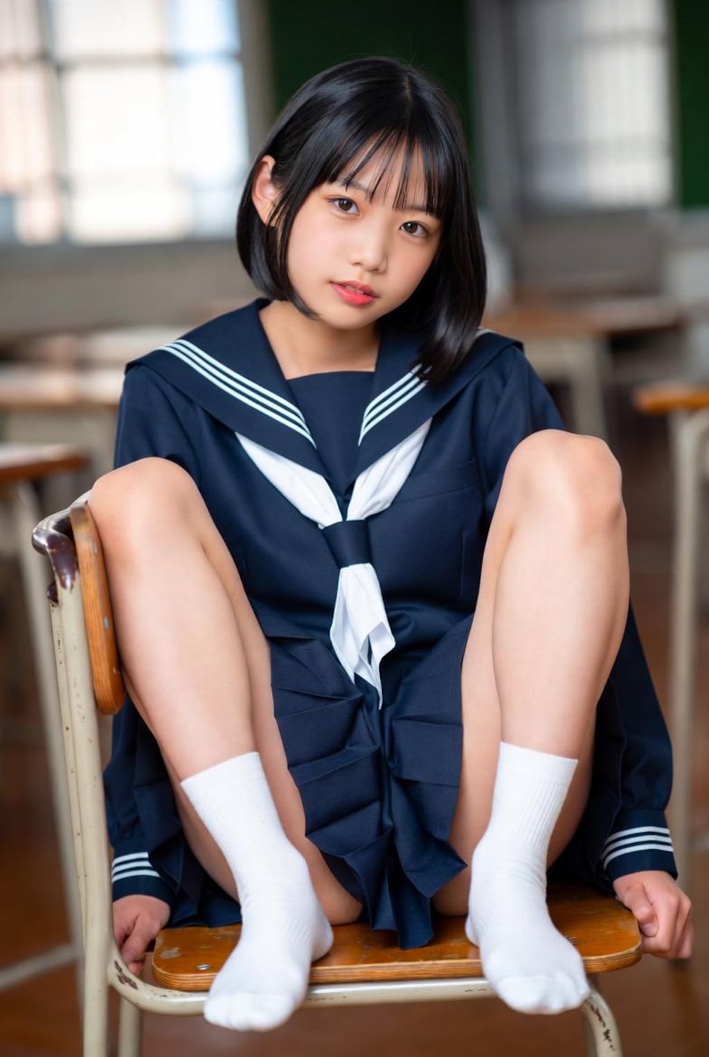セーラー服と椅子