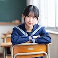 セーラー服と椅子 4枚目