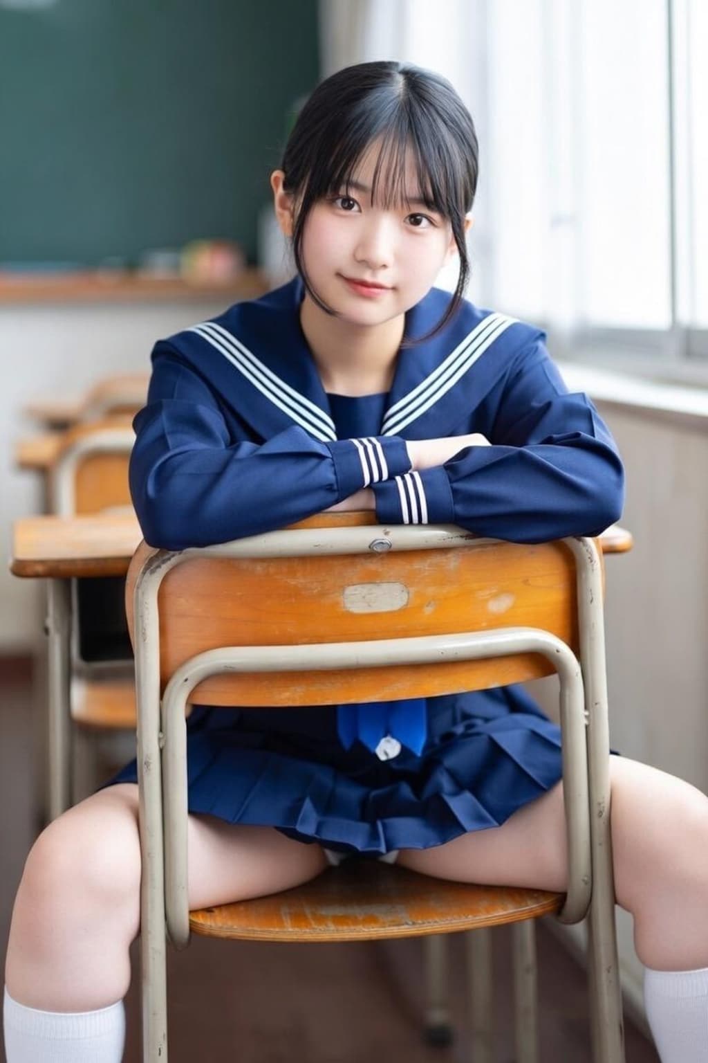 セーラー服と椅子