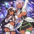 褐色コンビ -Idol outfit?!- 2枚目