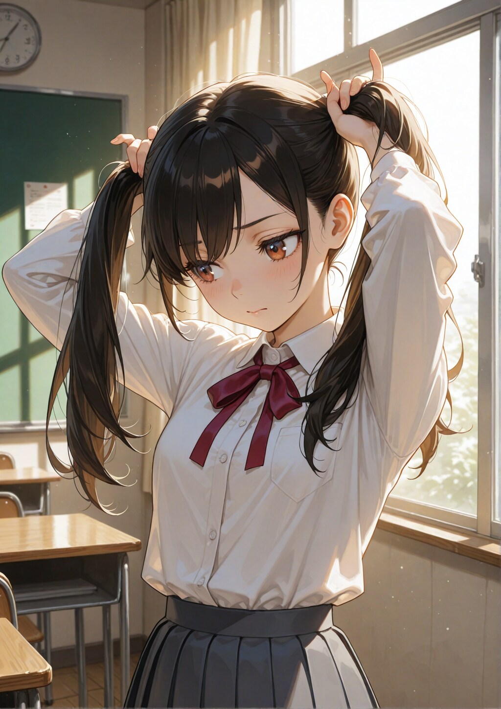うちの子たちの手ツインテ