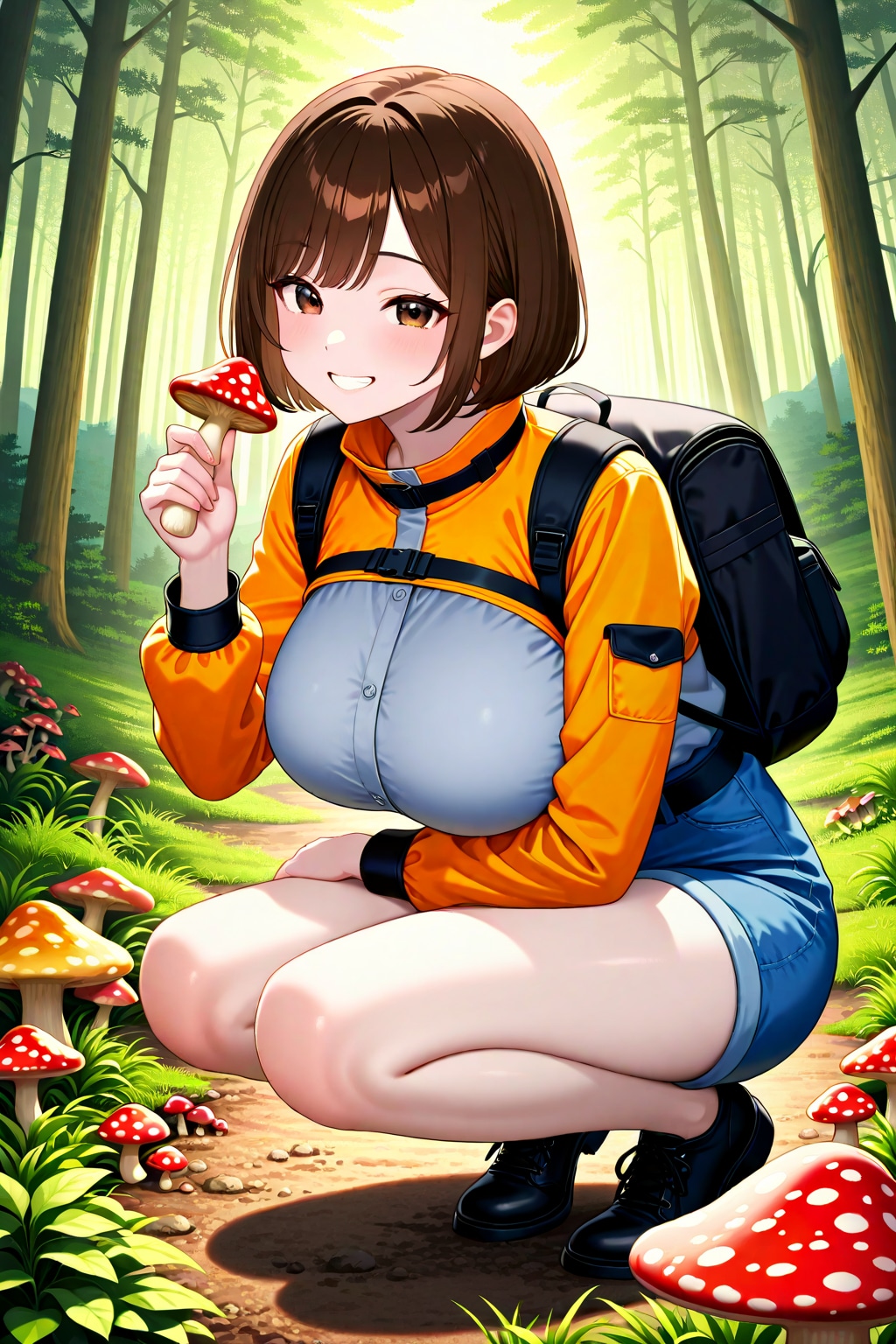 うちの子きのこ狩り