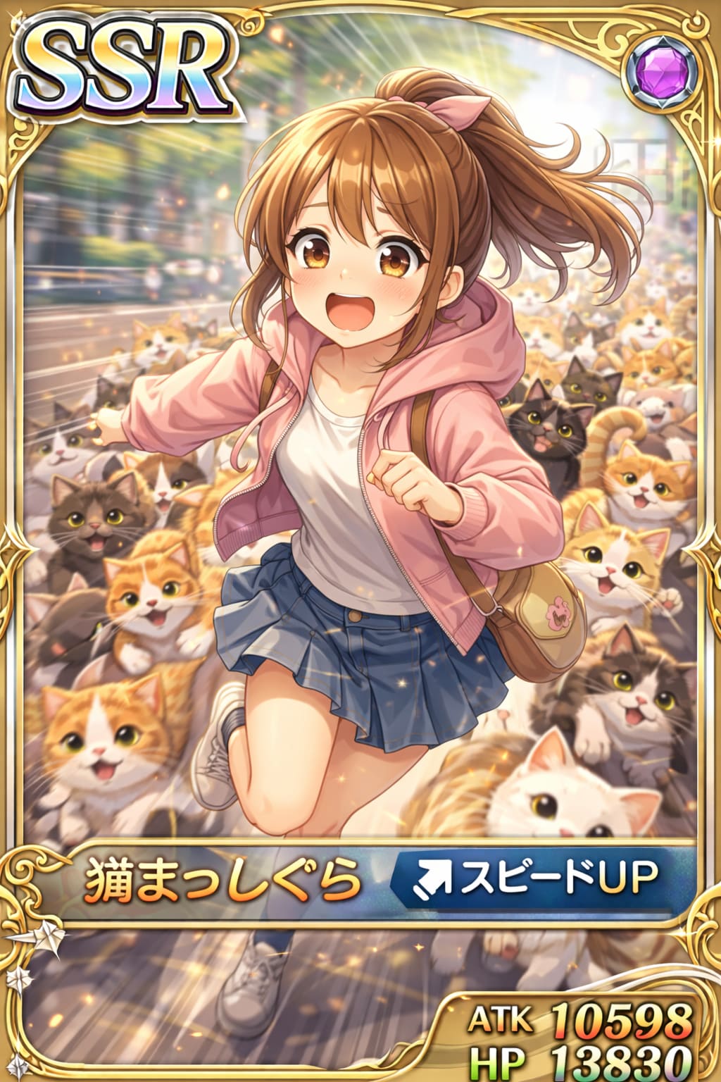 SSR「猫まっしぐら」 | の人気AIイラスト・グラビア