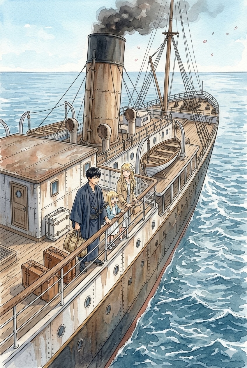 特に深く〜のやつ。少し未来。母国へ旅行 | の人気AIイラスト・グラビア