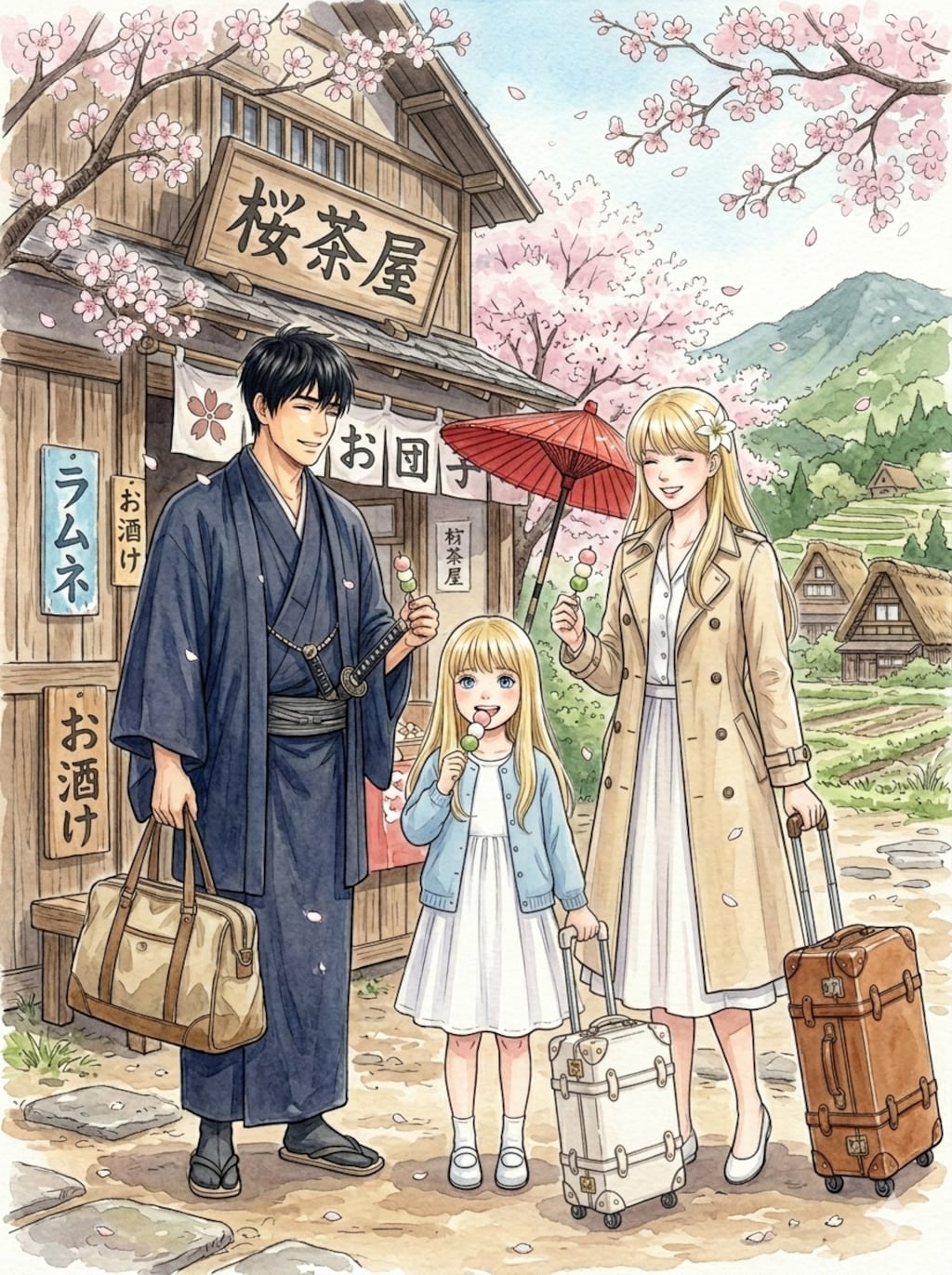 特に深く〜のやつ。少し未来。母国へ旅行