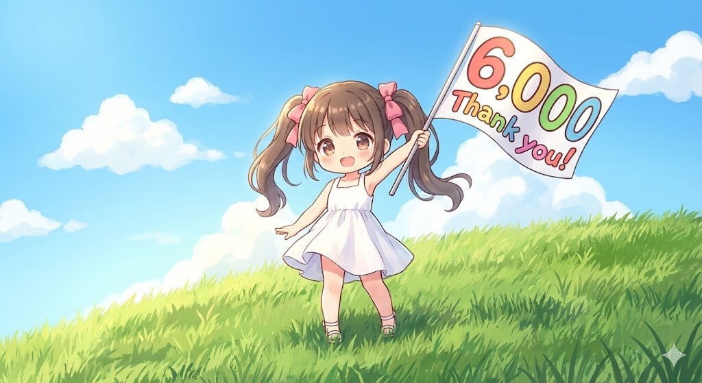 いいね６０００、ありがとうございます。