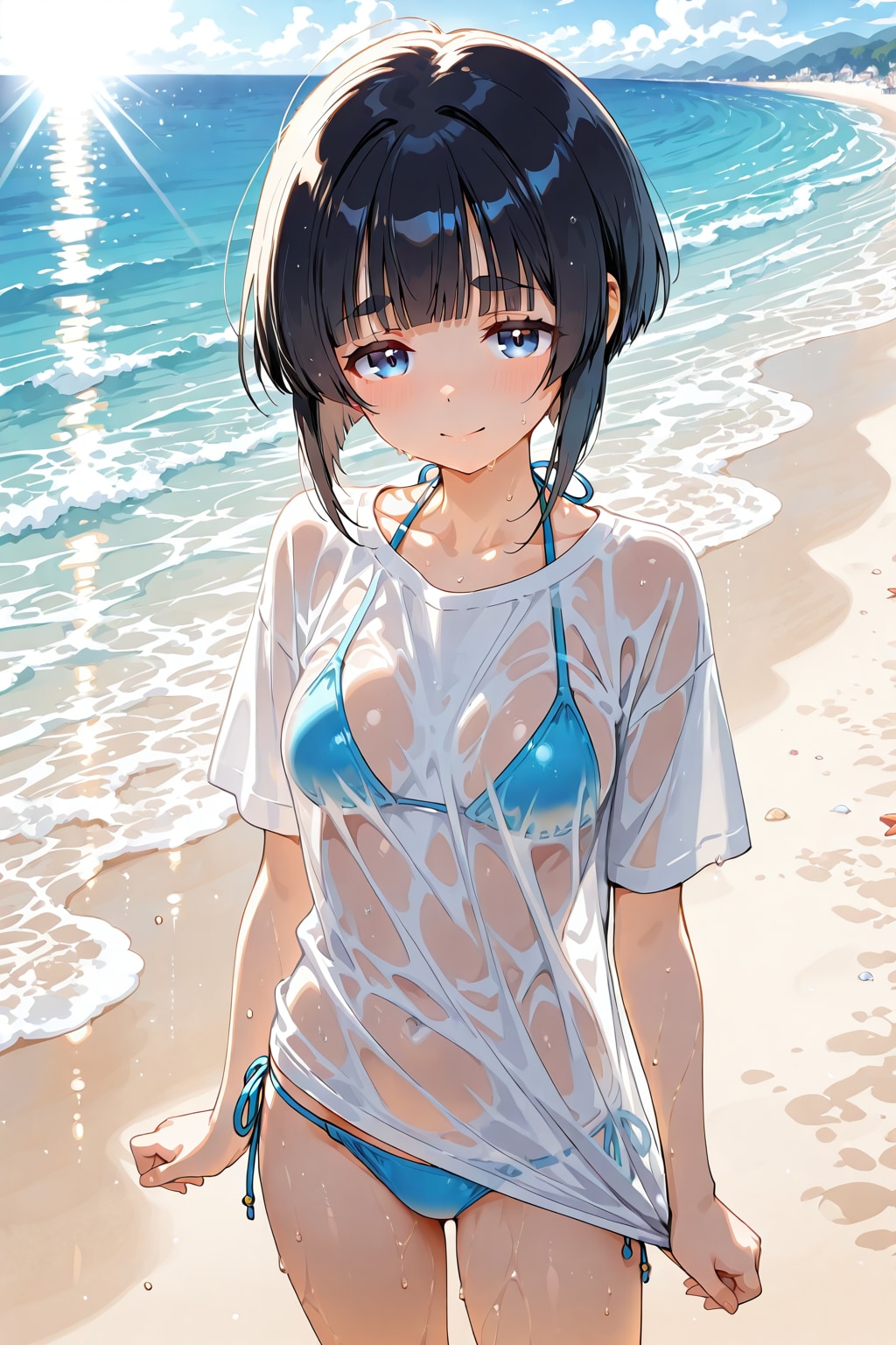 海辺で水着編