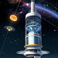 宇宙エレベーター兼、未確認飛行物体 2枚目