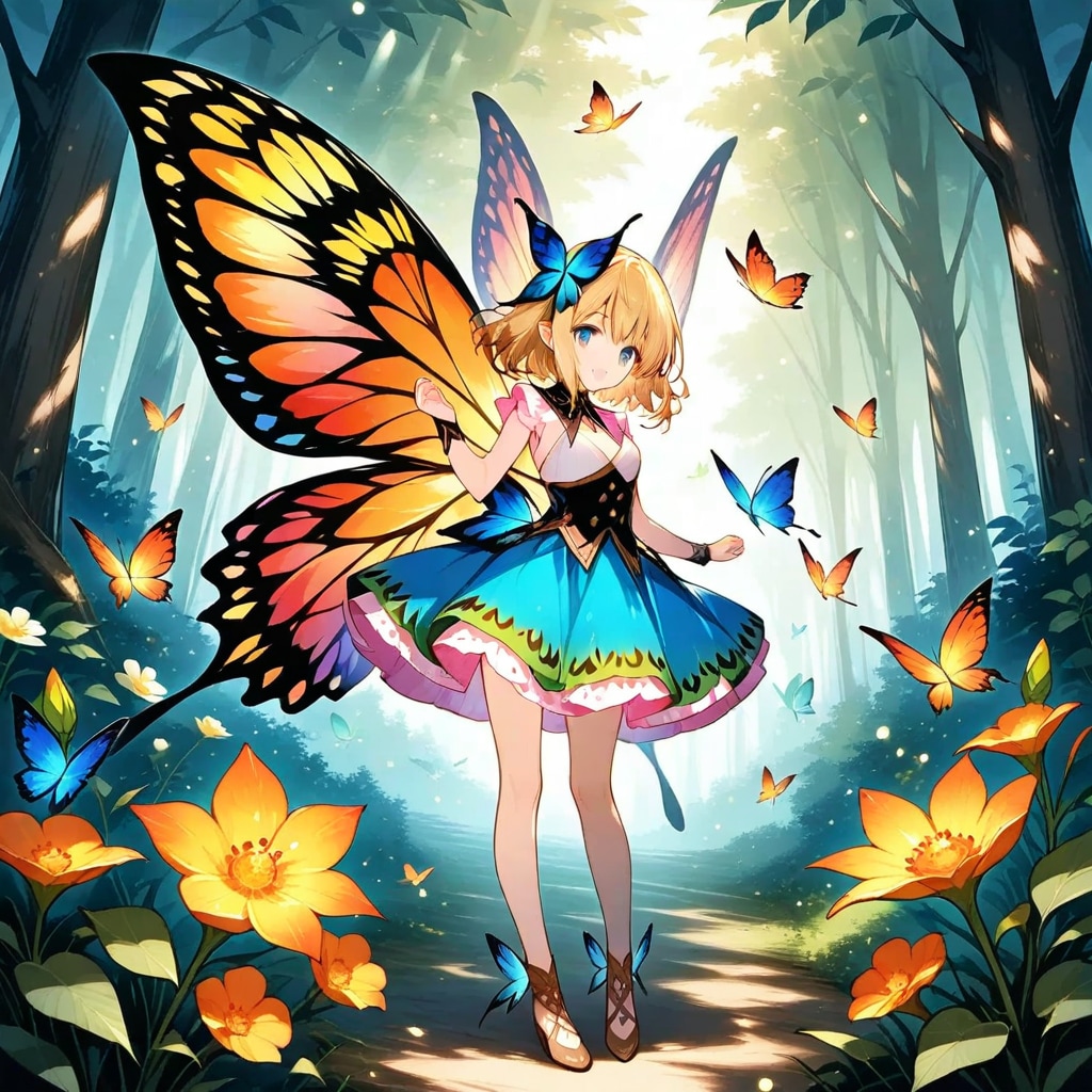 gryphonで森のちょうちょ娘250829