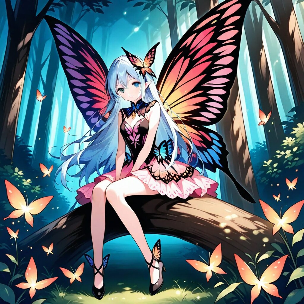 gryphonで森のちょうちょ娘250829