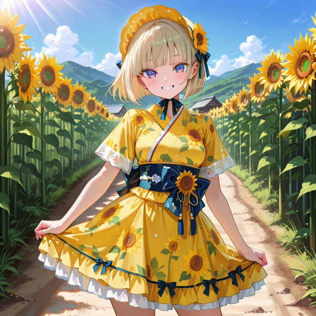 可愛い浴衣ドレス①