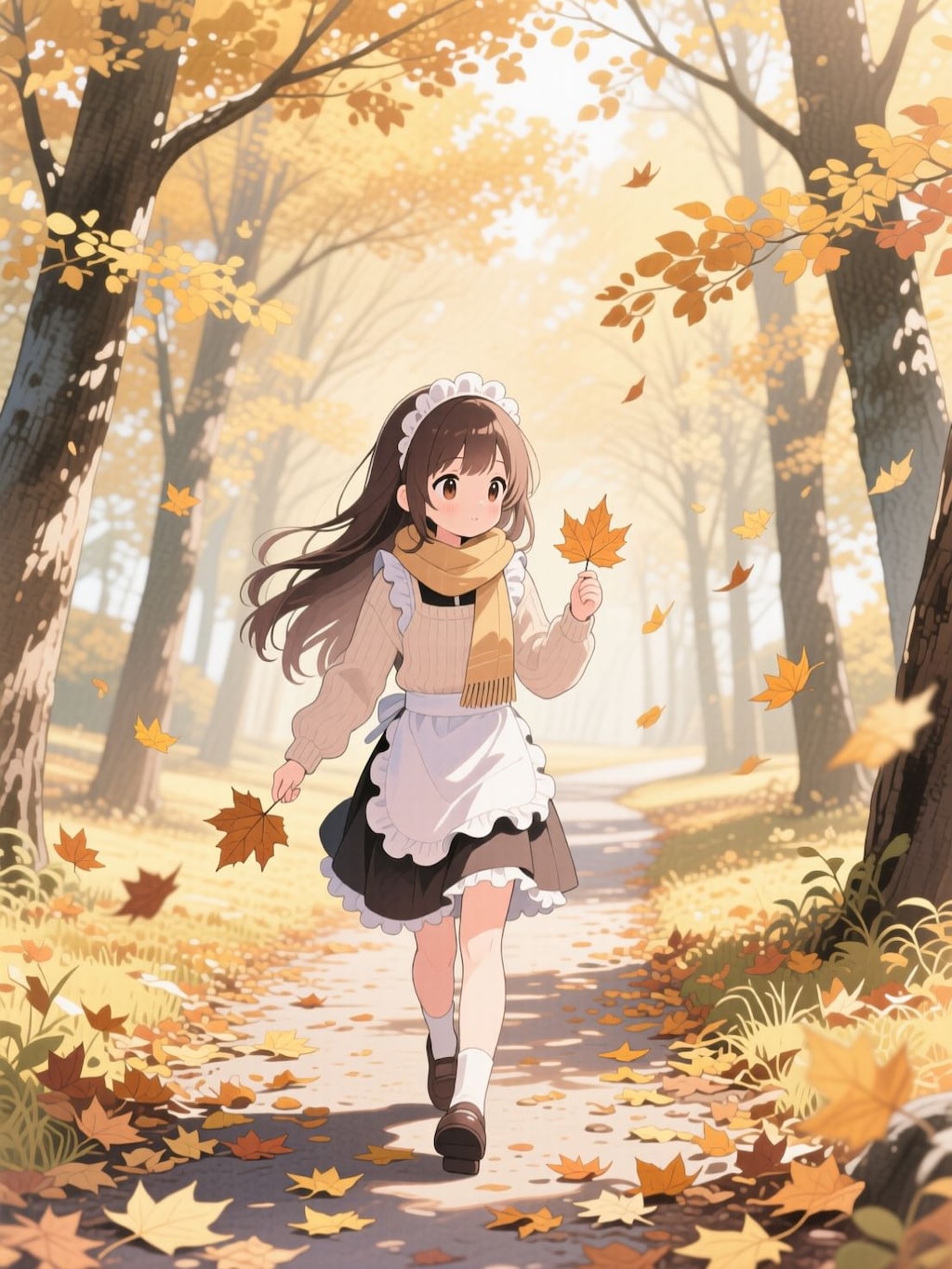 晩秋のメイドさん