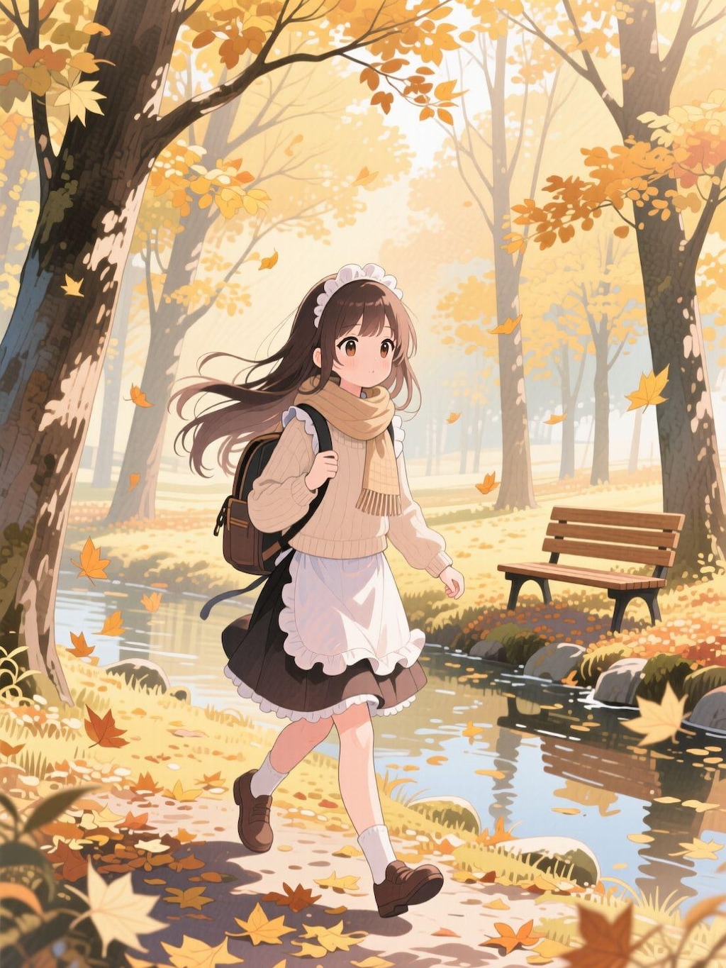 晩秋のメイドさん