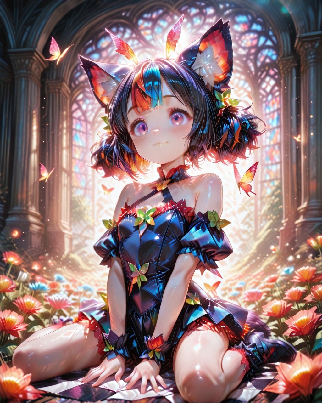 6枚）花と妖精