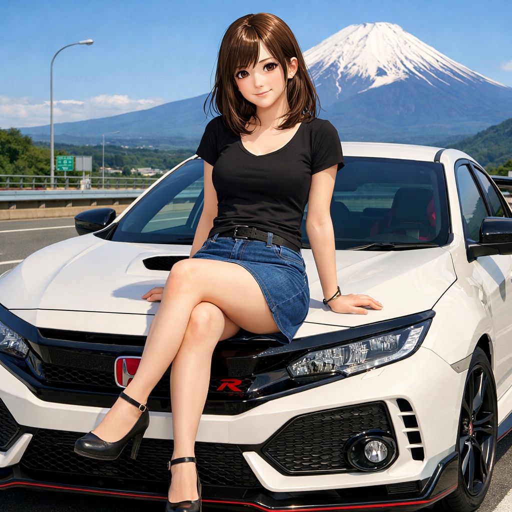 名車と美女⑥