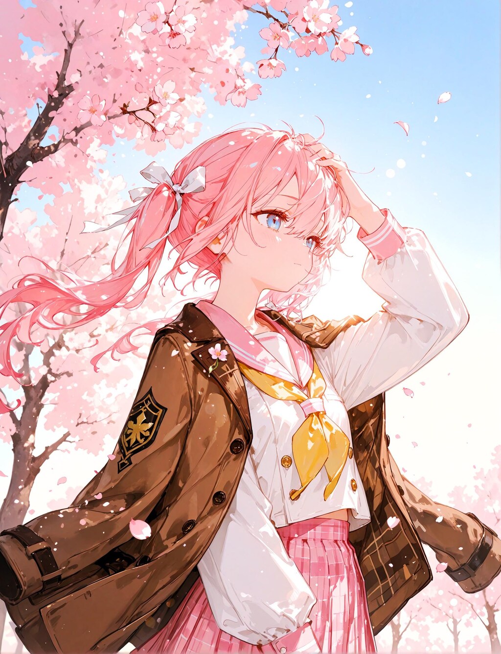 ピンクのツインテ少女