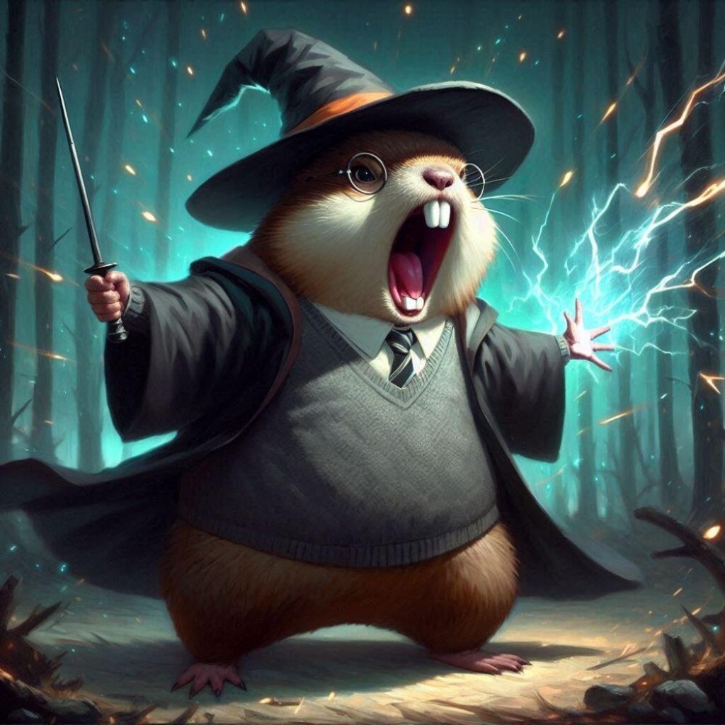 ファンタジー油絵風、薩摩魔法学園マーモット