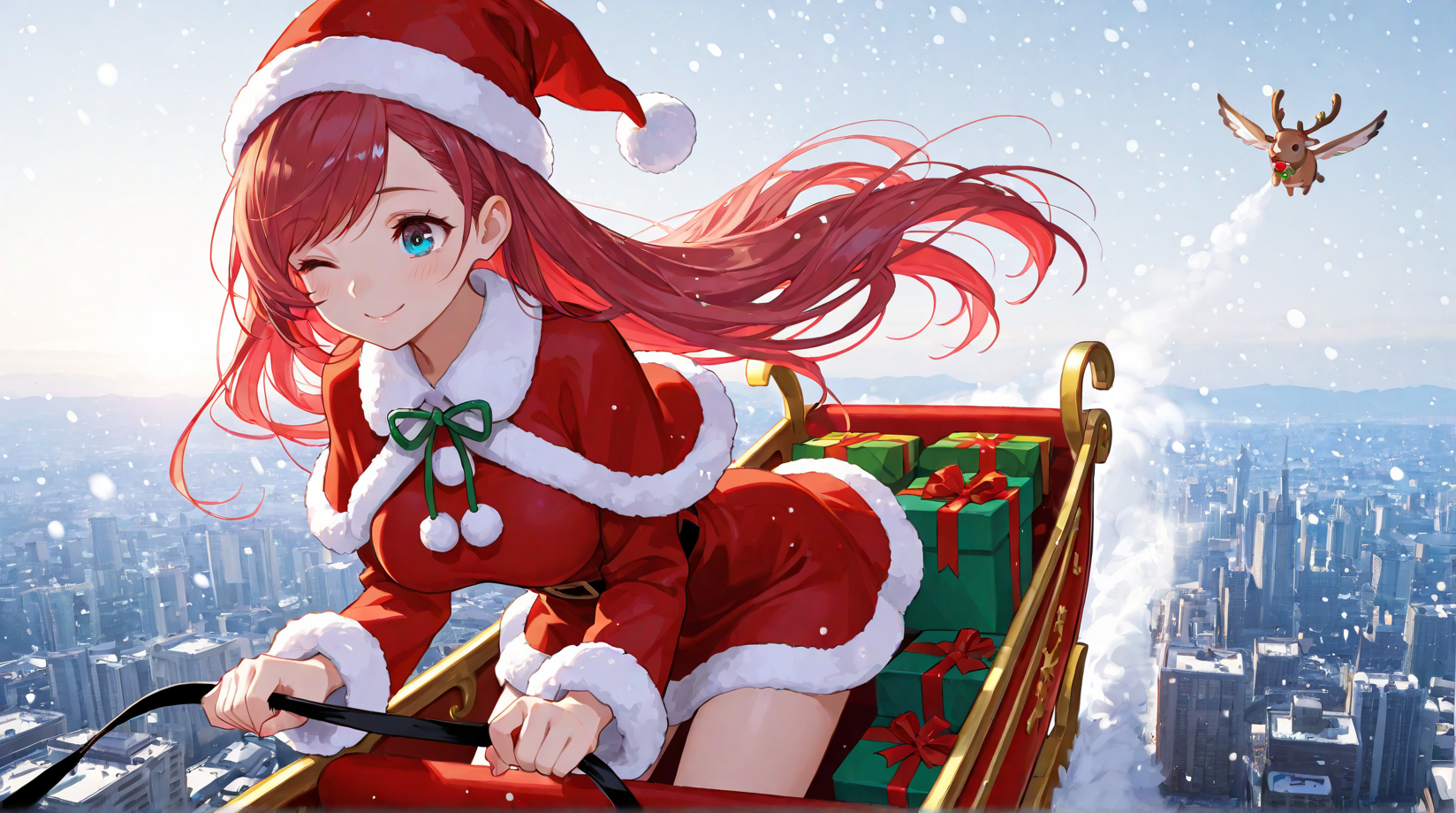 さんたくろーすいずかみんとぅたうん | の人気AIイラスト・グラビア