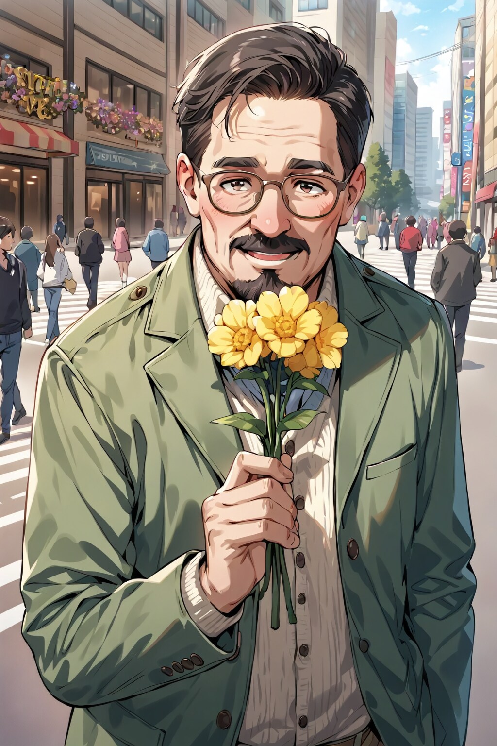 花を…