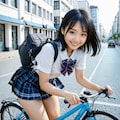自転車で登校です 5枚目
