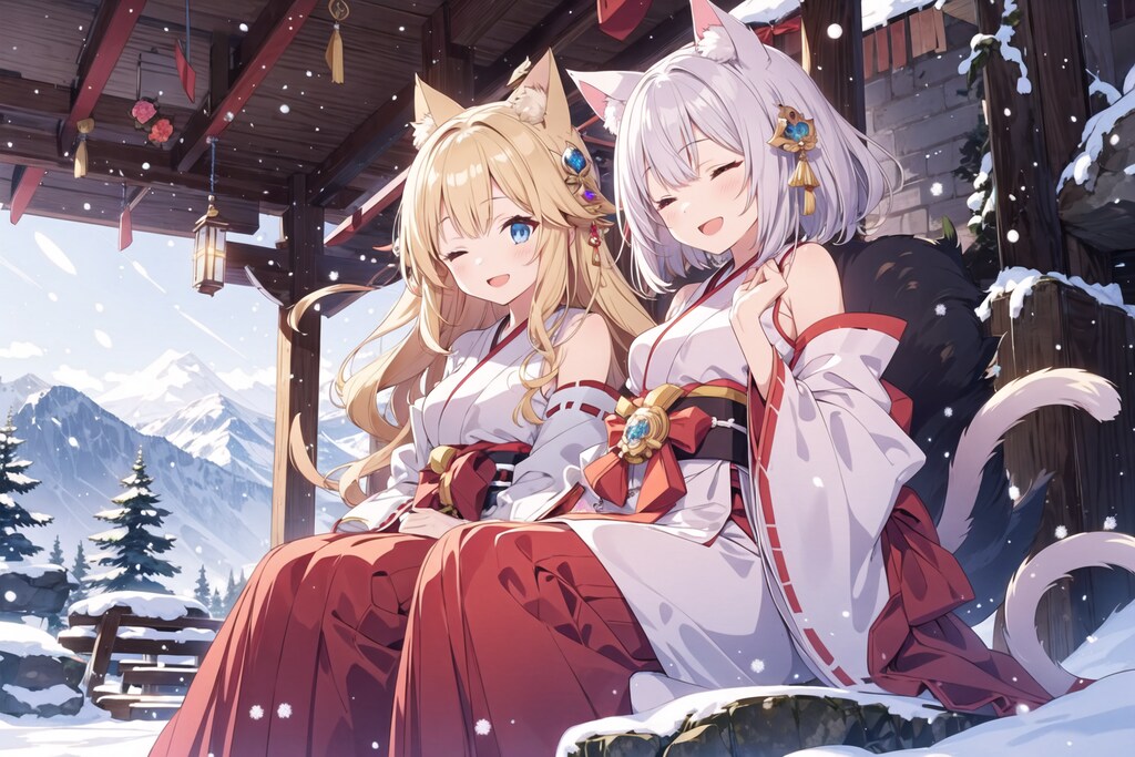 猫巫女様と姉巫女様