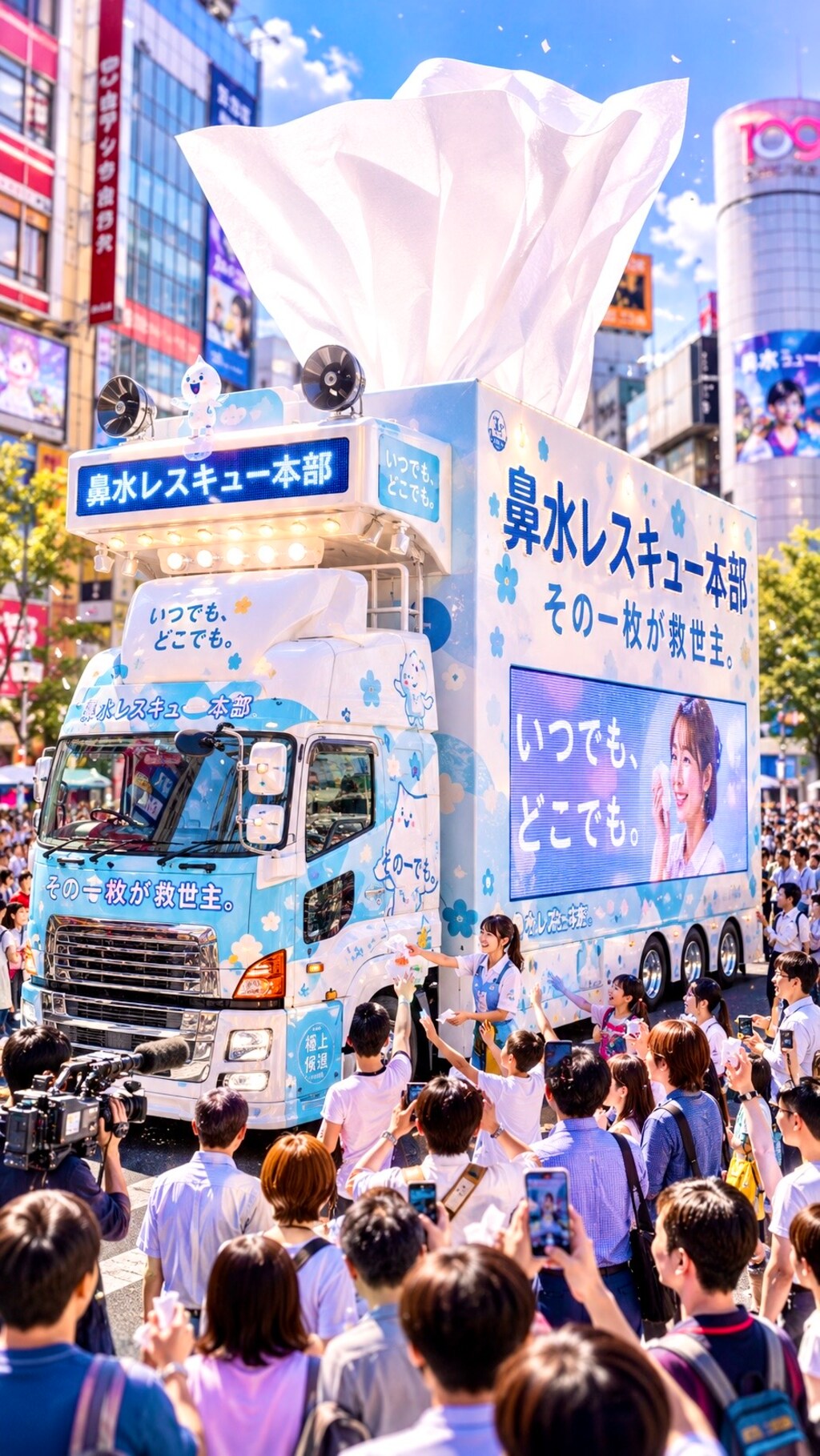 ティシュの広告