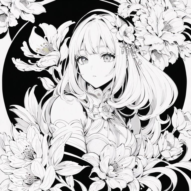 花にまみれ
