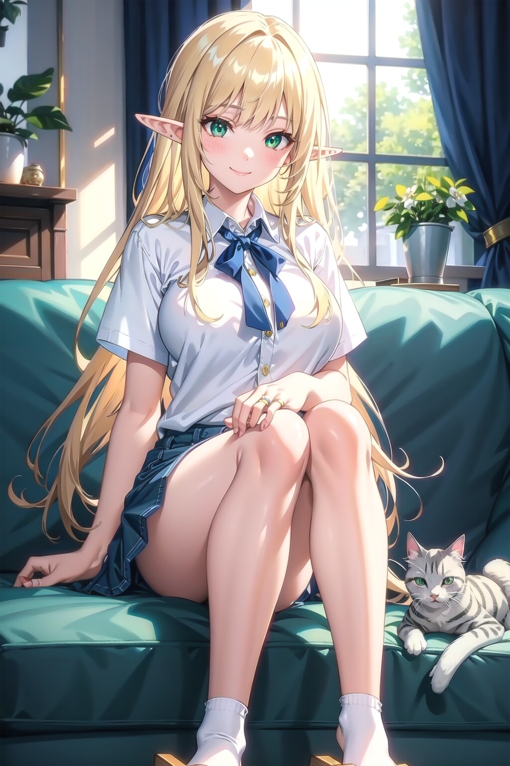 猫のお世話の後で